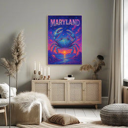 Maryland Starry Crab Poster