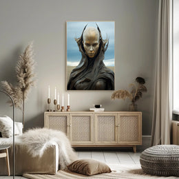 Futuristic Sentinel Poster