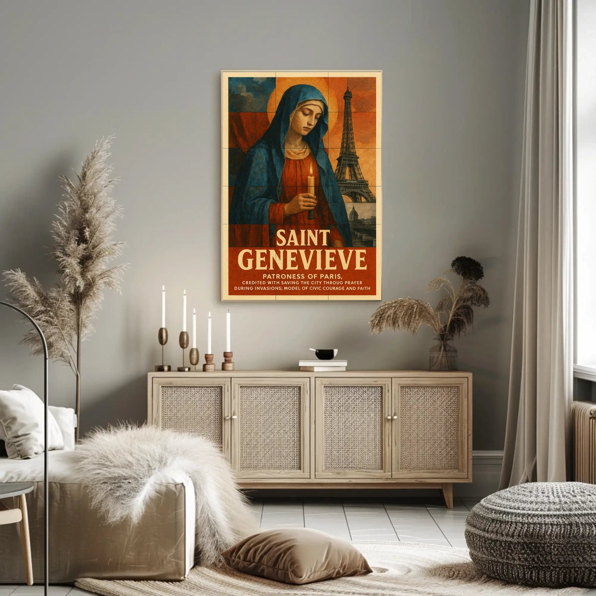 Saint Genevieve Patroness Of Paris Poster