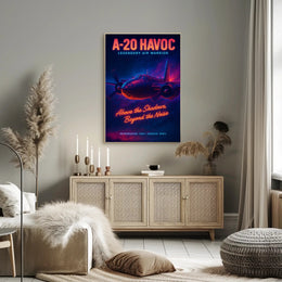 A-20 Havoc WWII Poster: Vintage Aircraft Art Collection