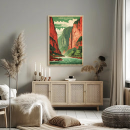 Sumidero Canyon Vintage Travel Poster