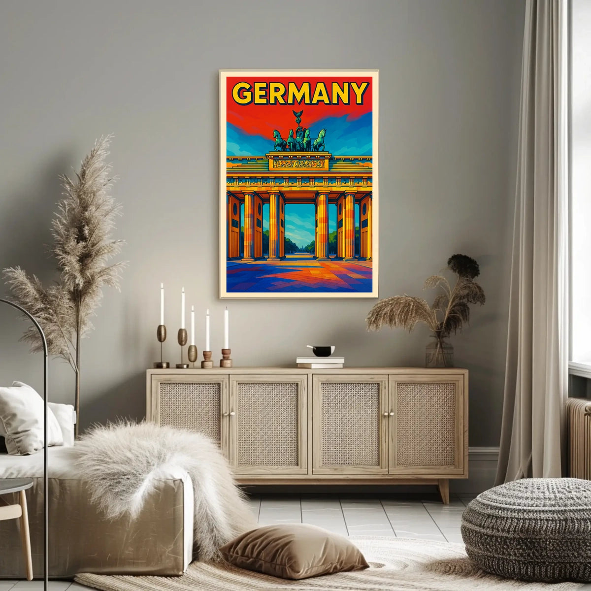Germany Vibrant Landmark Poster
