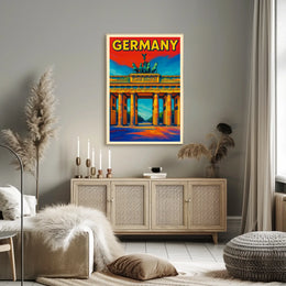 Germany Vibrant Landmark Poster