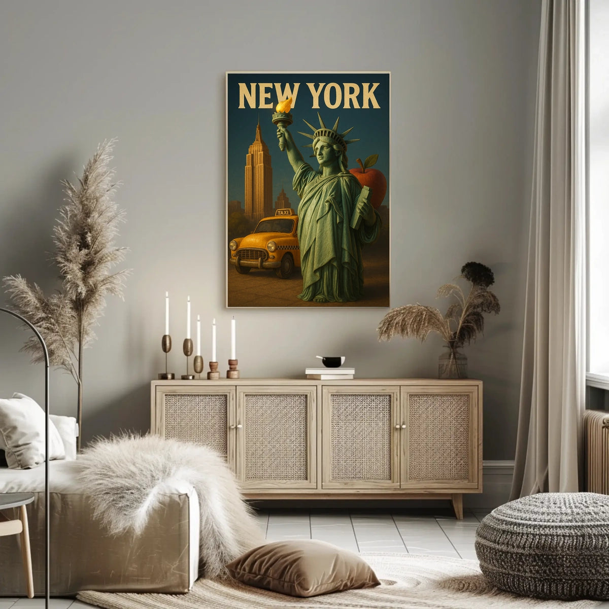 New York Iconography Poster