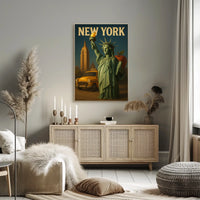 New York Iconography Poster