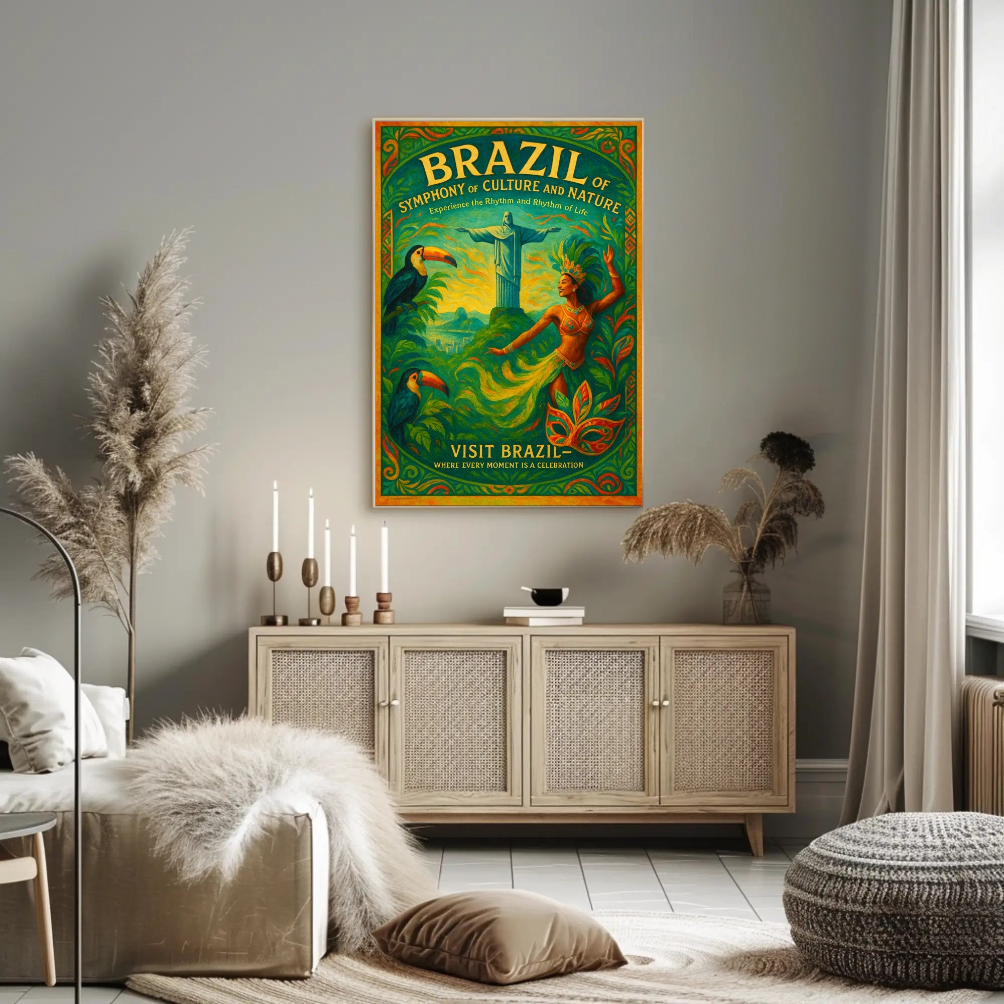 Brazil Symphony of Culture and Nature Poster