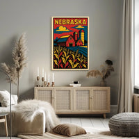 Nebraska Farm Life Poster