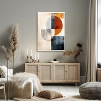 Abstract Geometric Composition Abstract Poster