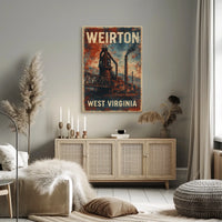 Weirton Steel Mill Vintage Americana Collector Poster