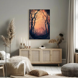 Enchanted Forest At Dusk Poster