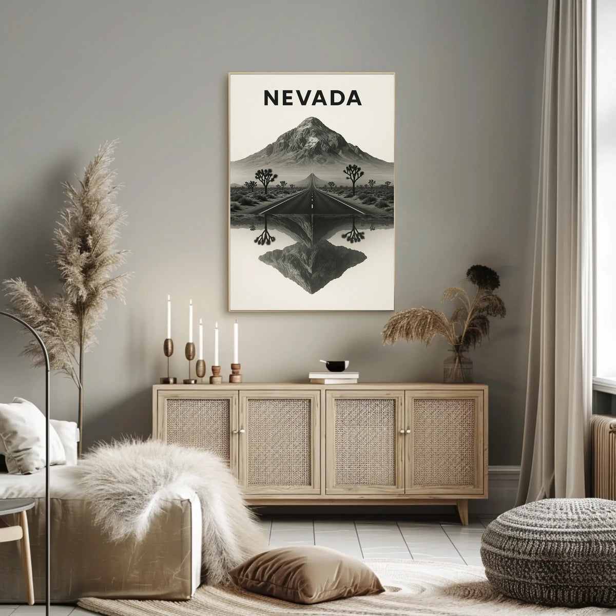 Nevada Landscape Reflection Poster