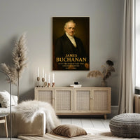 James Buchanan 15th Presidential Classic Portrait Historical Poster