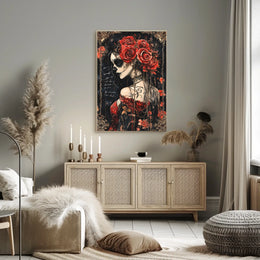 Día de los Muertos Woman Cultural Heritage Poster