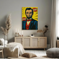 Comic-Style Historical Figure Poster Print PosterGoat