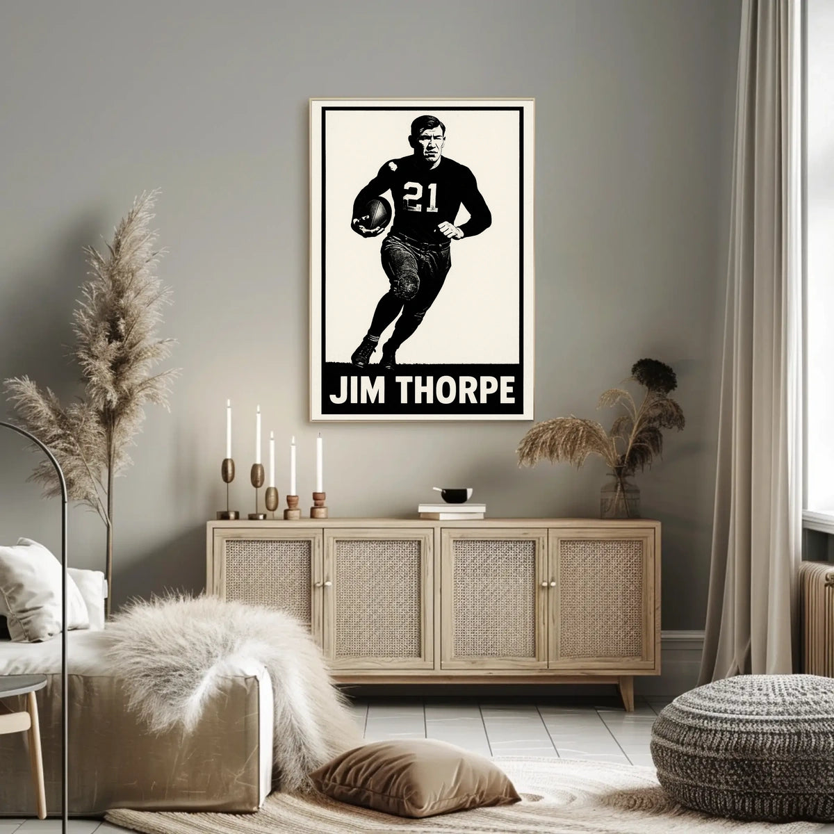 Jim Thorpe Legendary Athlete Poster