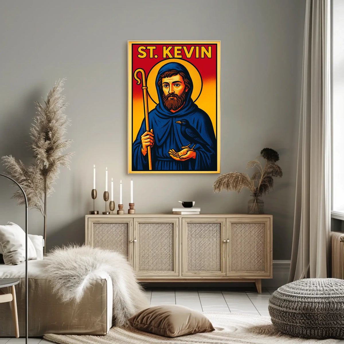 St. Kevin Iconography Poster