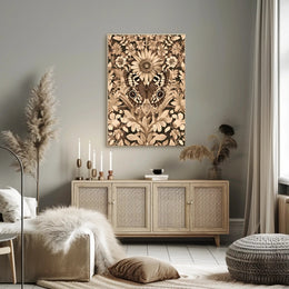 Butterfly and Floral Vintage Artwork Artistic Poster