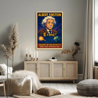 Einstein Nobel Prize Vintage Physics Portrait Gift Poster