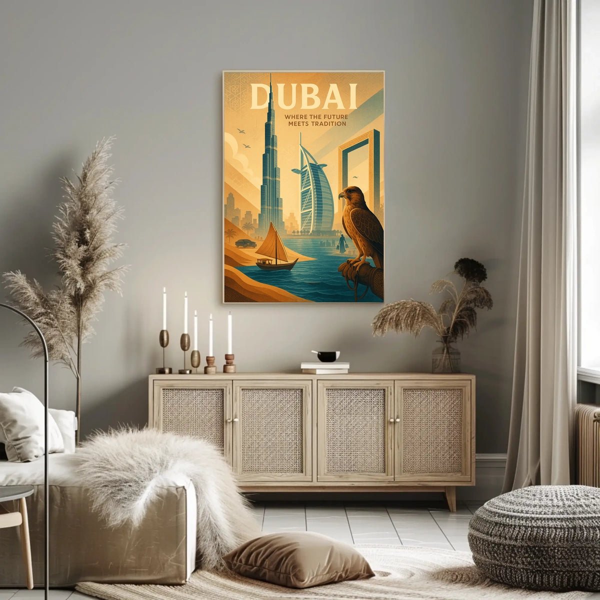 Dubai Poster For Modern Homes Harmonious Heritage Decor