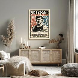 Jim Thorpe Legendary Athlete Poster