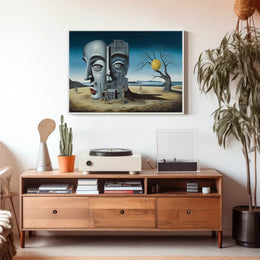 Enigmatic Desert Surrealism: Abstract or Artistic Poster