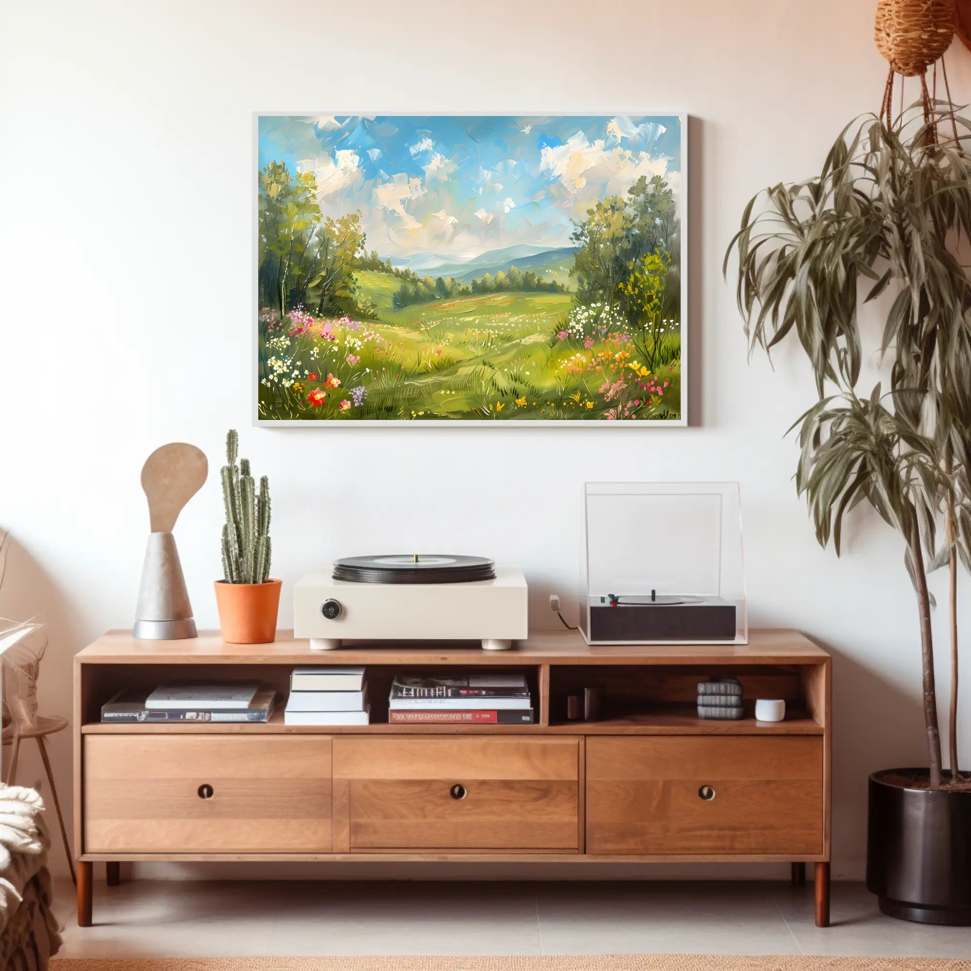 Serene Meadow Blossoms Poster