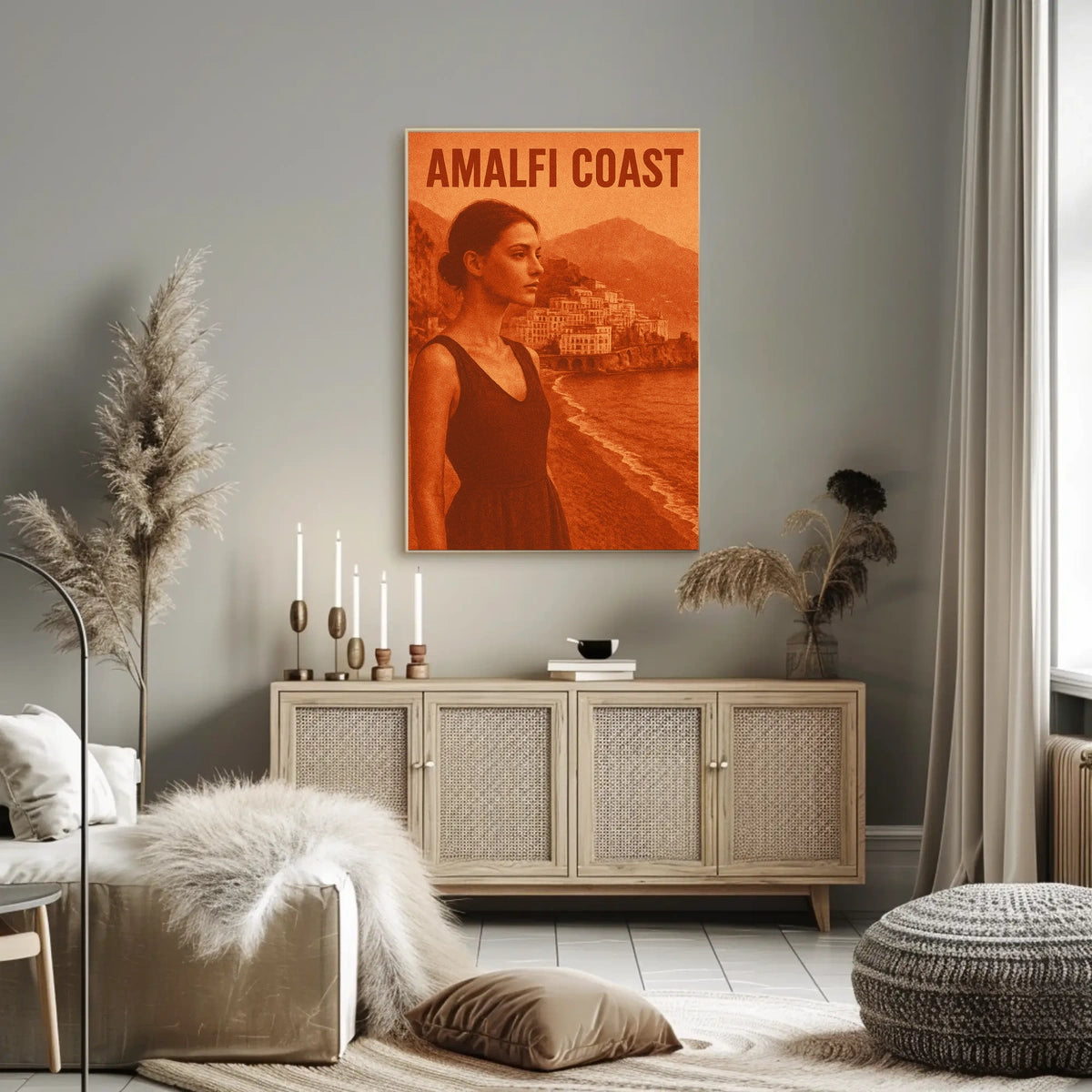 Amalfi Coast Serenity Poster Wall Art Print for Decor
