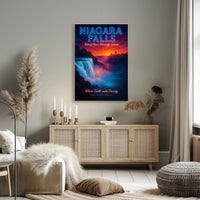 Niagara Falls Sunset Travel Poster PosterGoat