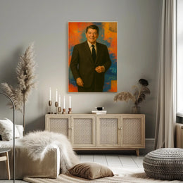Sophisticated Man Suit Abstract, Artistic, or Pop Culture Poster