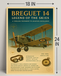 Legend of the Skies Breguet 14 Poster PosterGoat