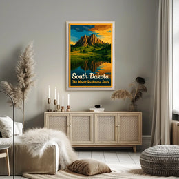 South Dakota The Mount Rushmore State Poster
