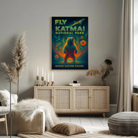 Fly to Katmai National Park Wall Art Print