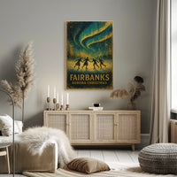 Fairbanks Aurora Christmas Poster