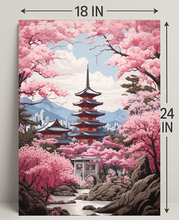 Cherry Blossom Serenity Poster