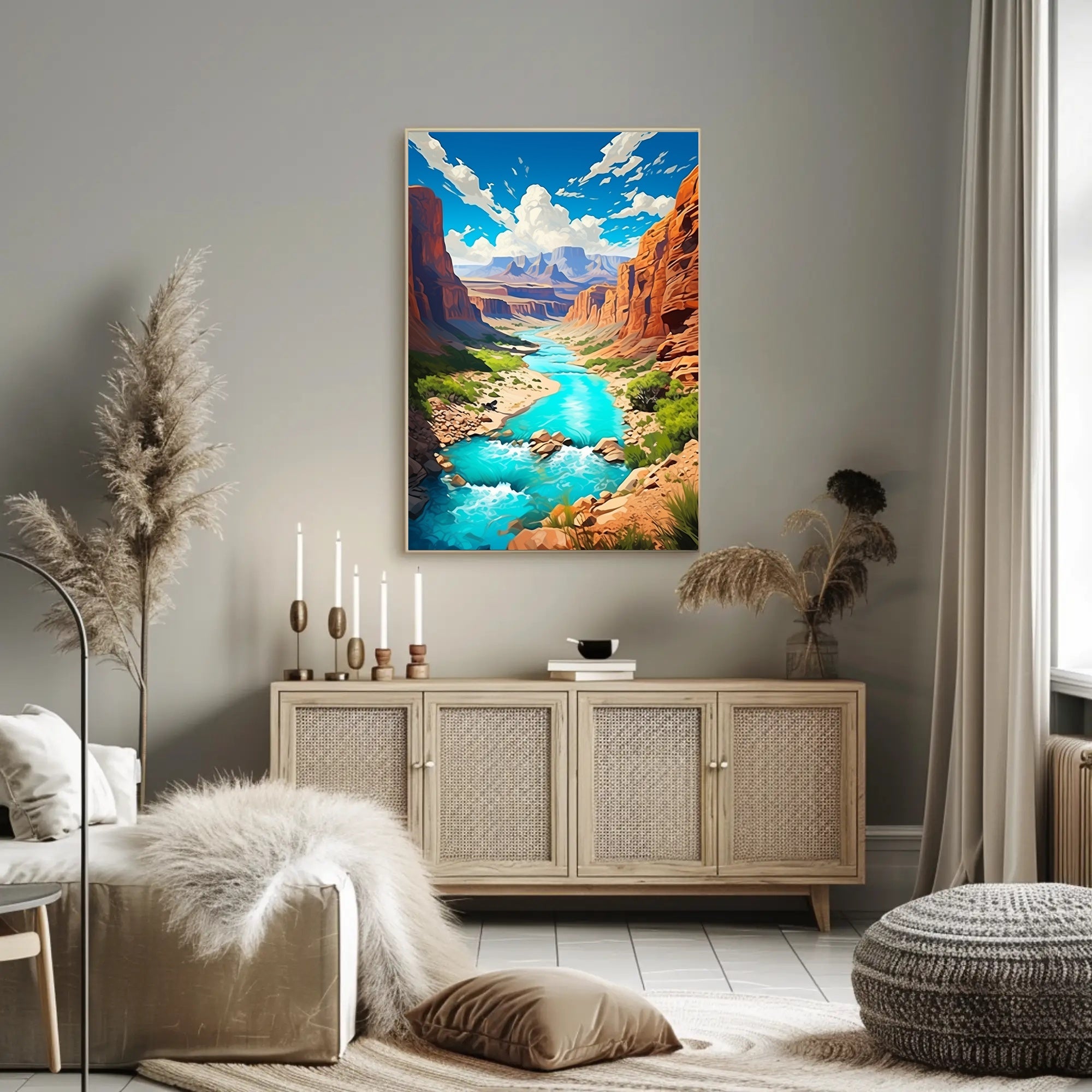 Majestic Canyon Landscape Poster