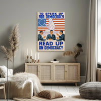 Speak Up for Democracy Poster PosterGoat