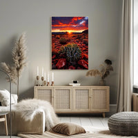 Desert Sunset Serenity Poster