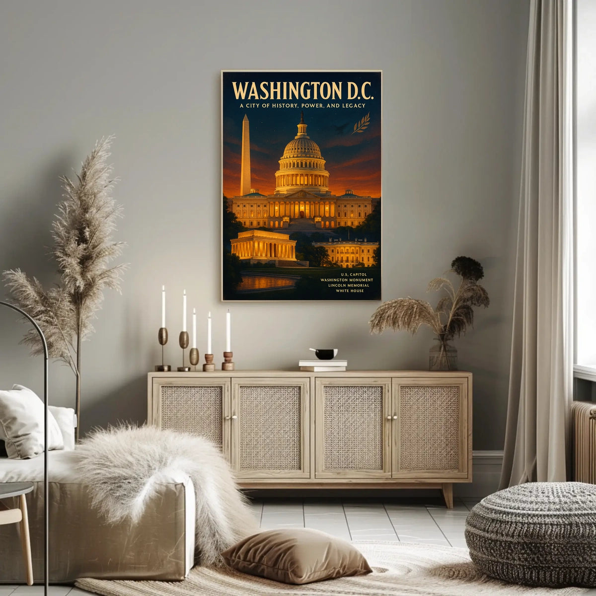 Washington D.C. A City of History Poster