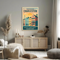 Discover Charleston Vintage Travel Poster