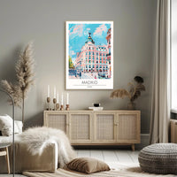 Vibrant Streets of Madrid Poster PosterGoat