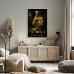St Bruno Monastic Visionary Poster Wall Art