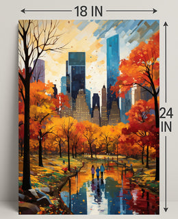 Autumn In The City Poster