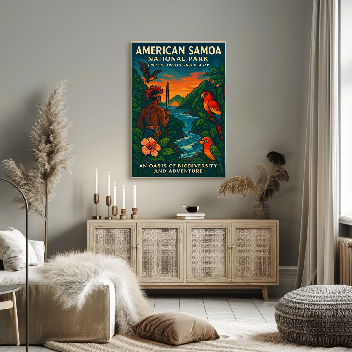 Explore Samoa's Unrivaled Beauty: American National Park Poster