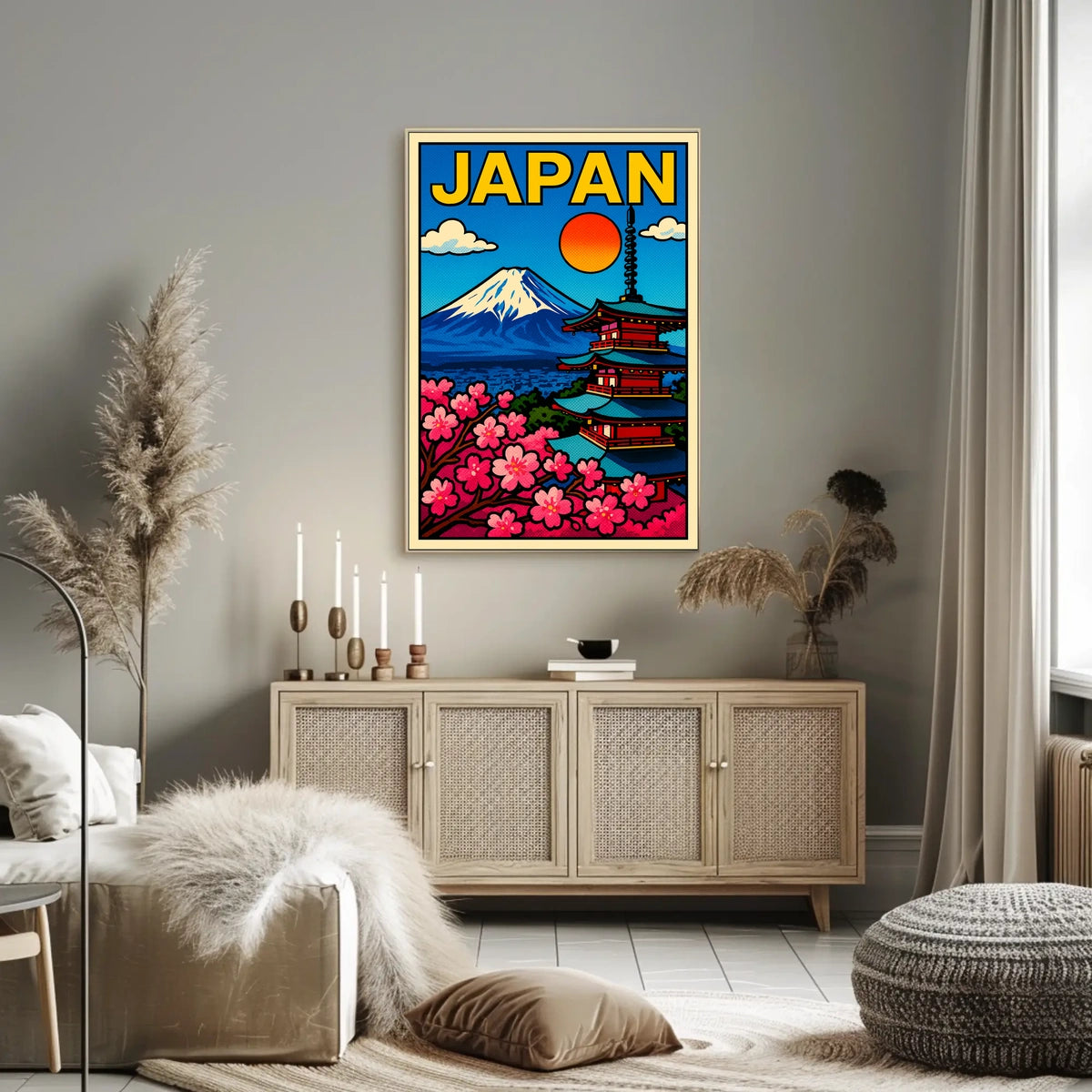 Japan A Vibrant Landscape Poster