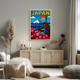Japan A Vibrant Landscape Poster