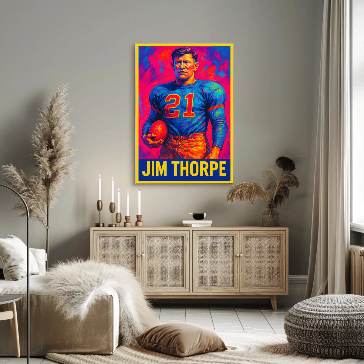 Jim Thorpe Legendary Athlete Poster