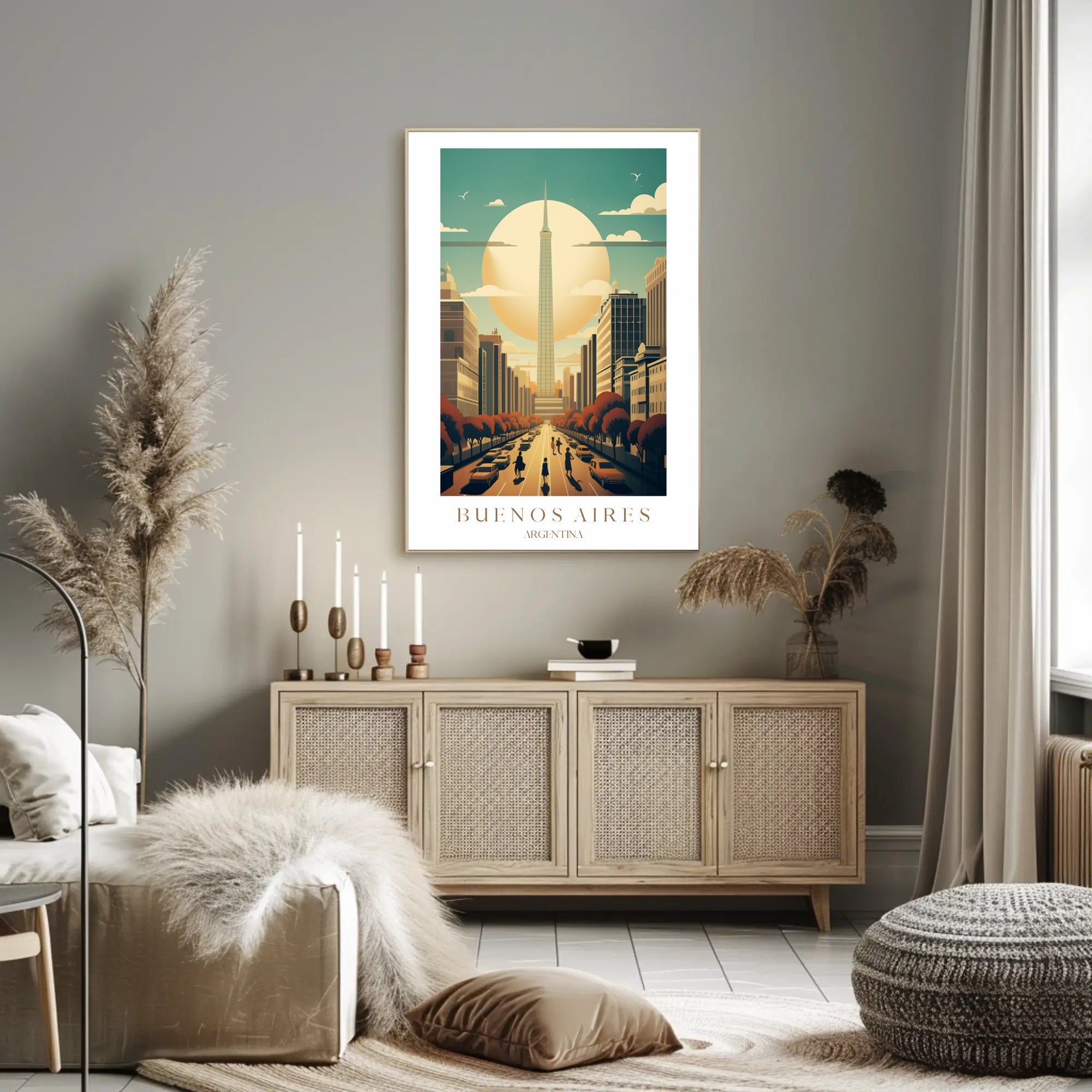 Buenos Aires Skyline Poster PosterGoat
