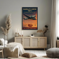 Barkley-Grow T8P-1 Vintage Aviation Poster Art