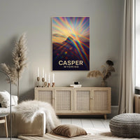 Casper Wyoming Vibrant Perspective Impressionism Poster