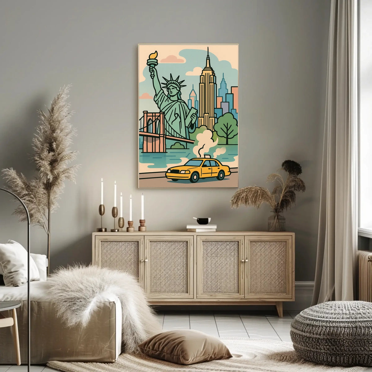 New York City Icons Poster